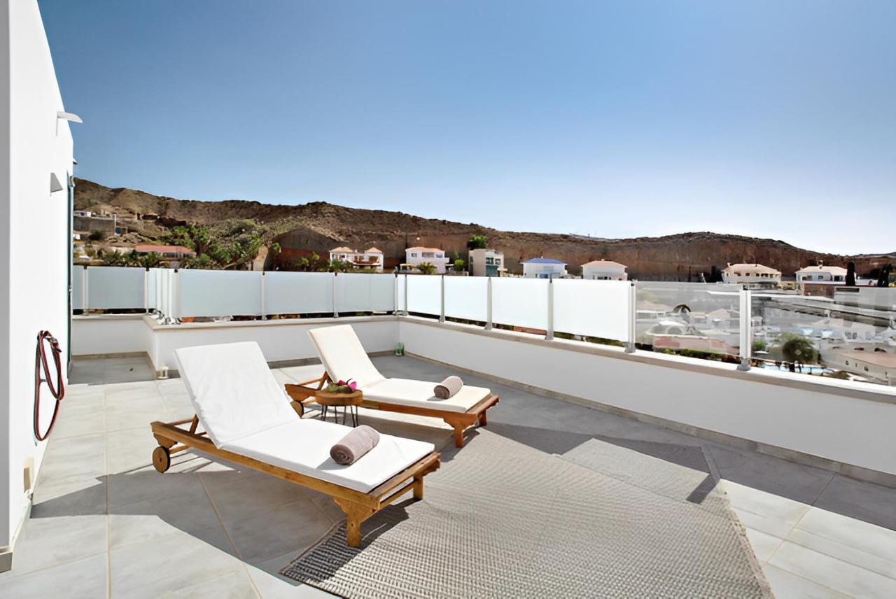 Mogán Dream Villa With Heated Pool, Rooftop & Ocean Views מראה חיצוני תמונה
