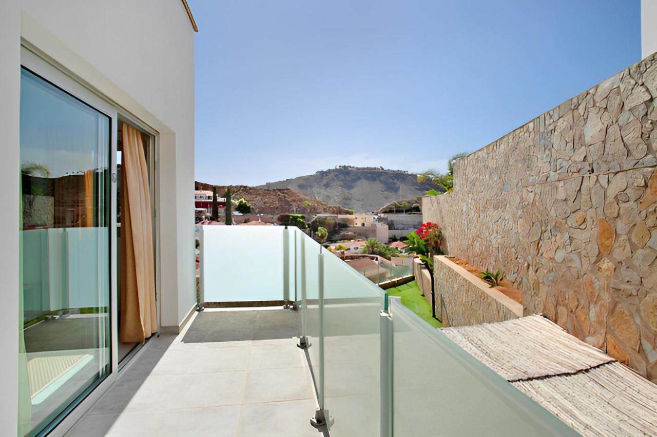 Mogán Dream Villa With Heated Pool, Rooftop & Ocean Views מראה חיצוני תמונה