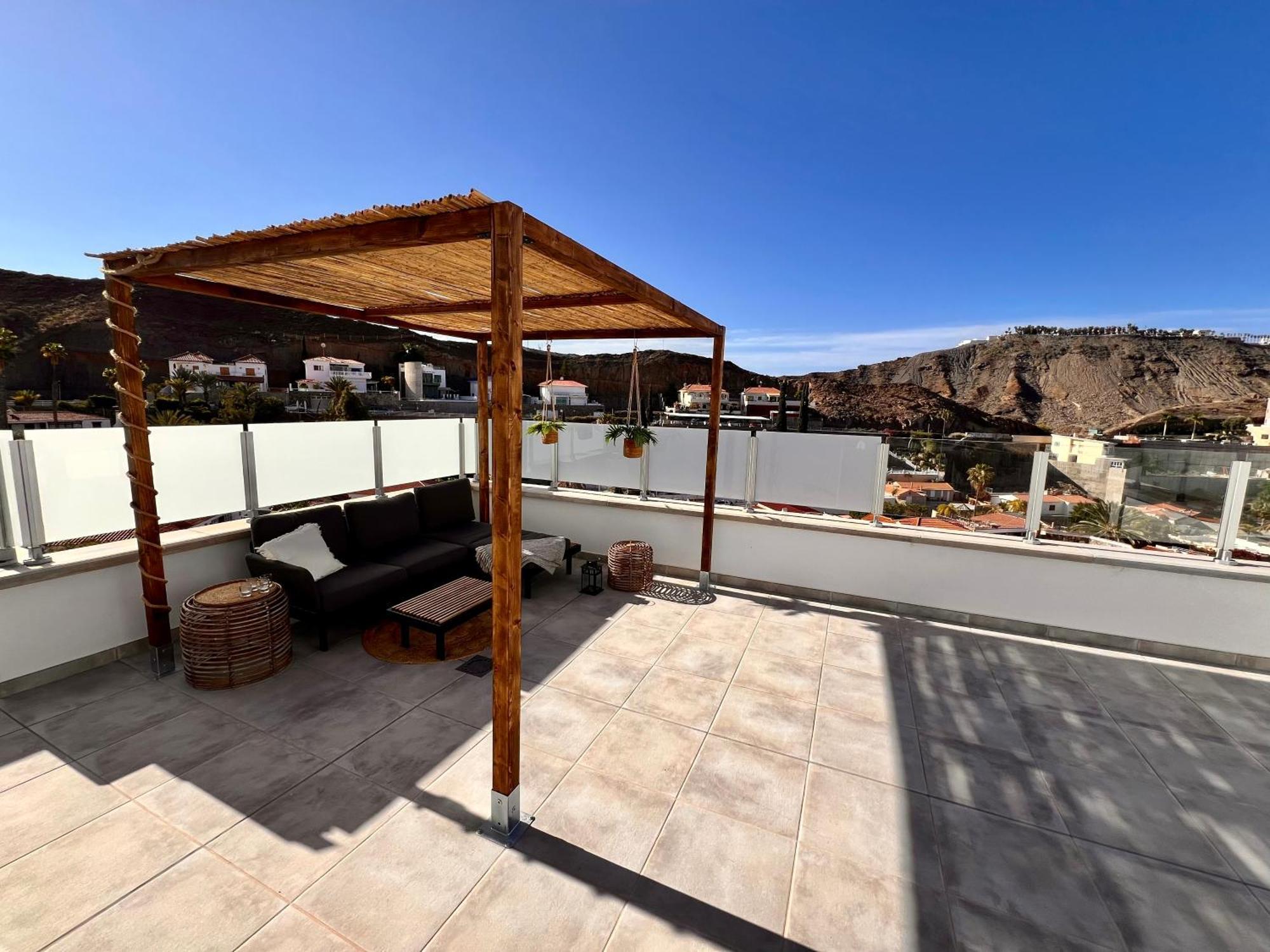 Mogán Dream Villa With Heated Pool, Rooftop & Ocean Views מראה חיצוני תמונה